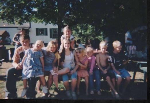 Rebecca, her sisters and cousins