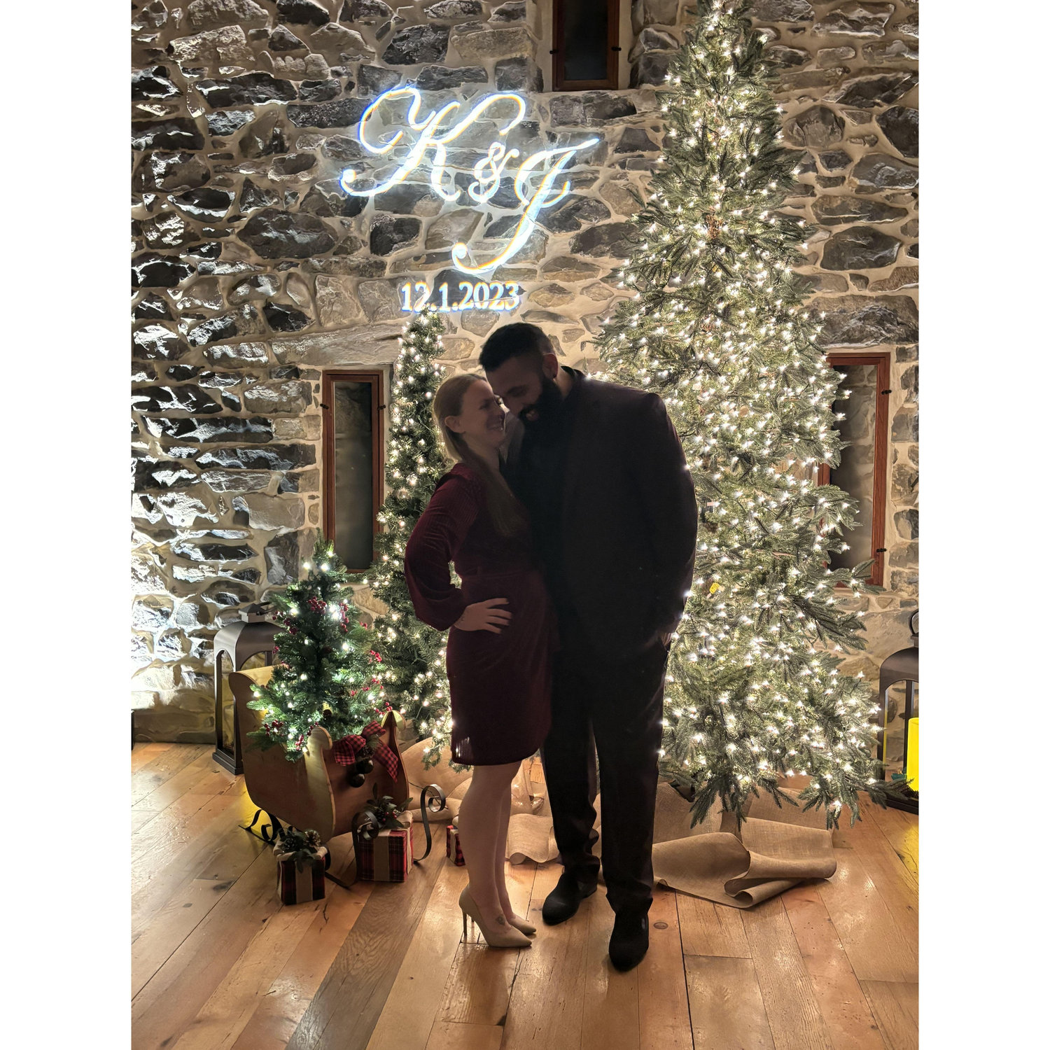 Kristi and Jon's wedding, December 2023