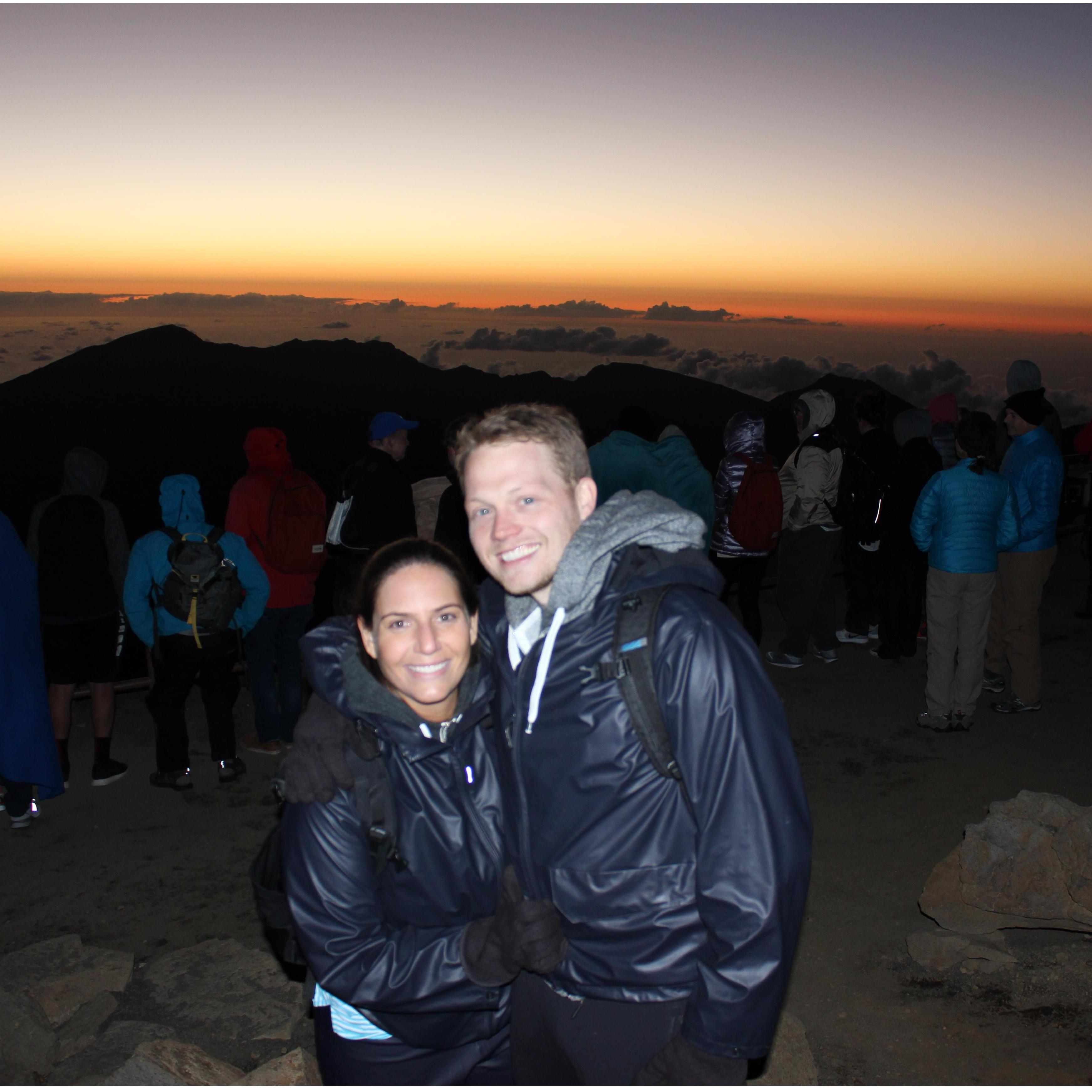 Sunrise over Haleakalā in Hawaii (April 2017)