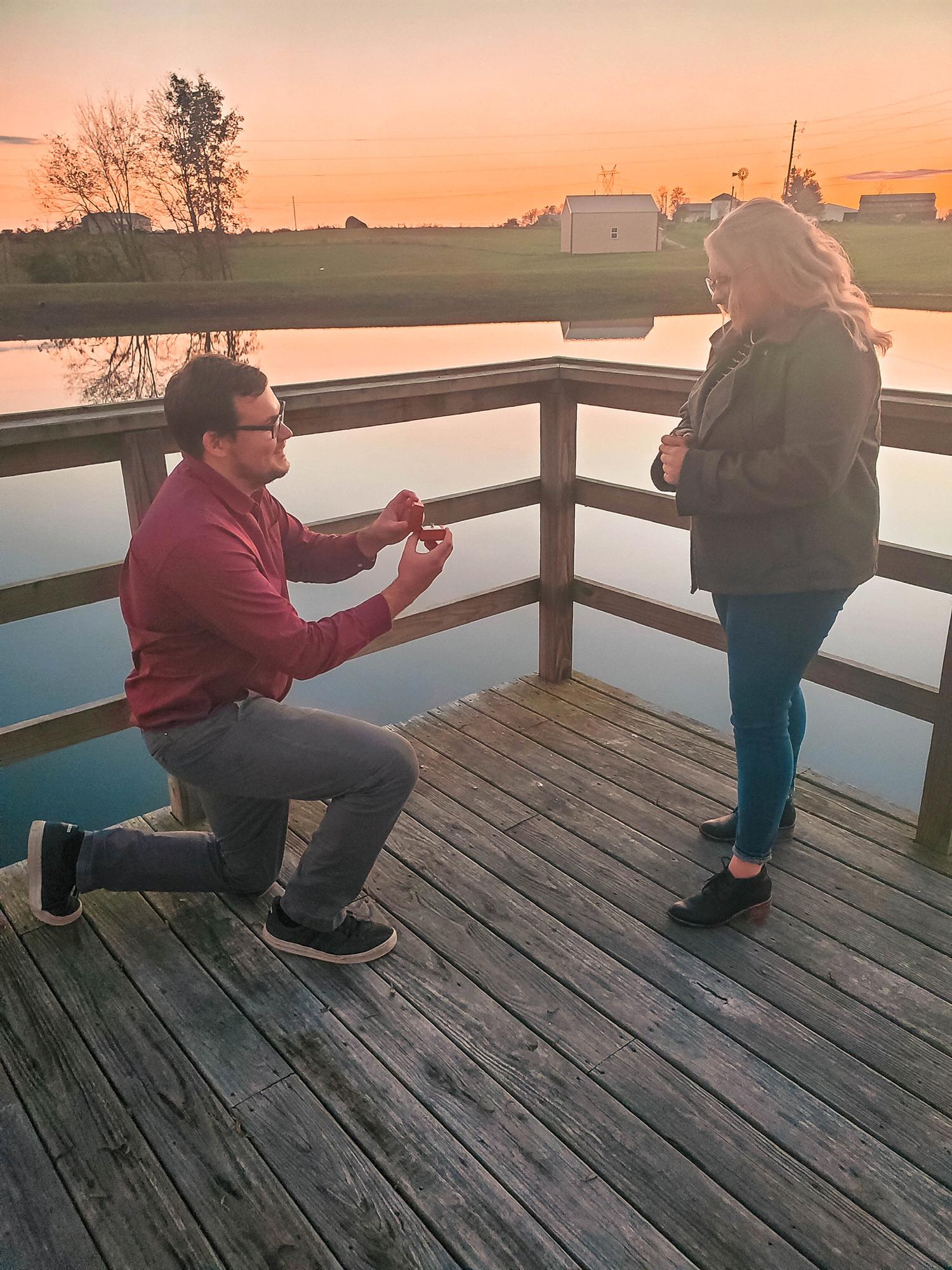 He popped the question at the place we spent our first anniversary and the place we still visit multiples times a year together!