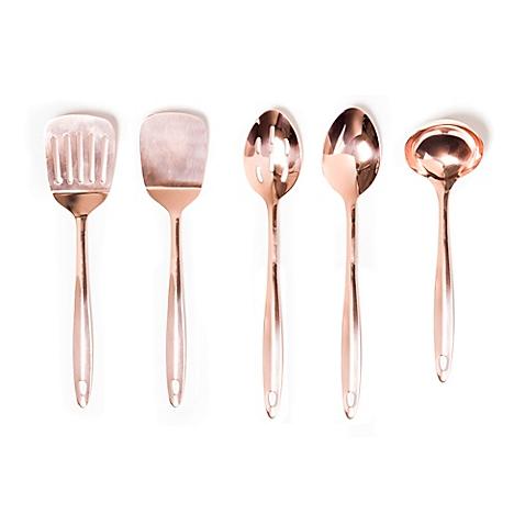 Heritage 5-Piece Flatware Set in Copper
