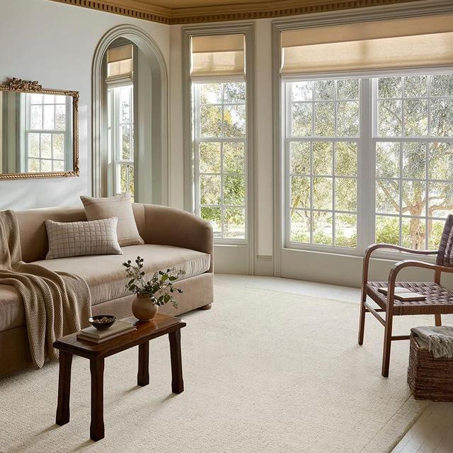 Loloi Magnolia Home by Joanna Gaines Henley Collection HNY-01 Ivory/Smoke 5'-0" x 7'-6" Area Rug