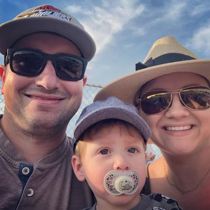 Colton's sister Hillari with her family