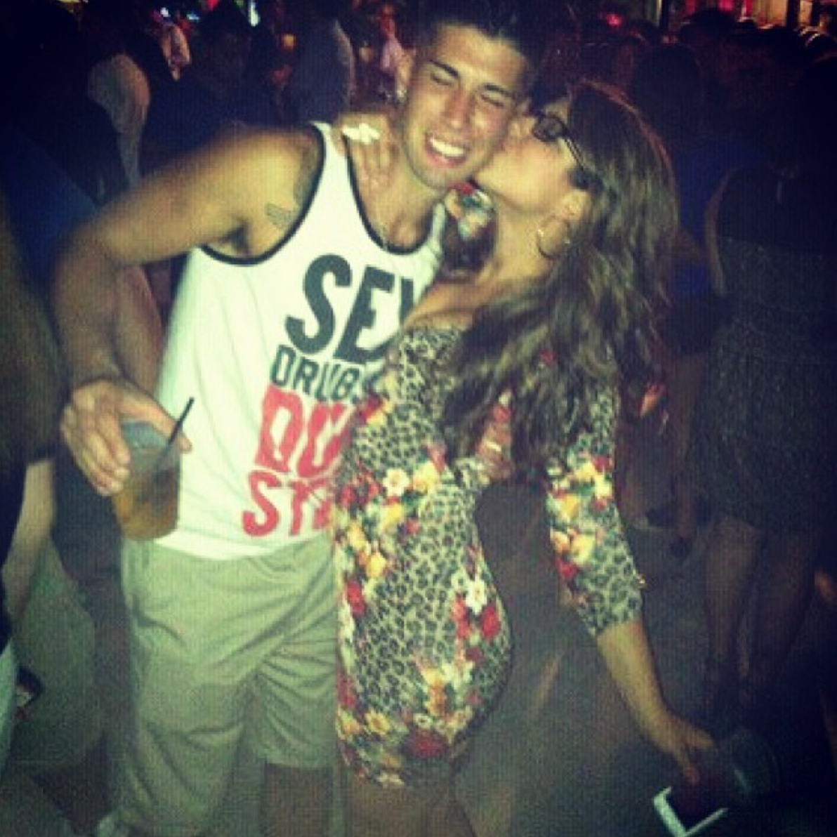 The night I met Brian.. like I said.. Can't remember everything we talked about.. but how could you forget that face!!? I guess you could say it was love at first sight hahah