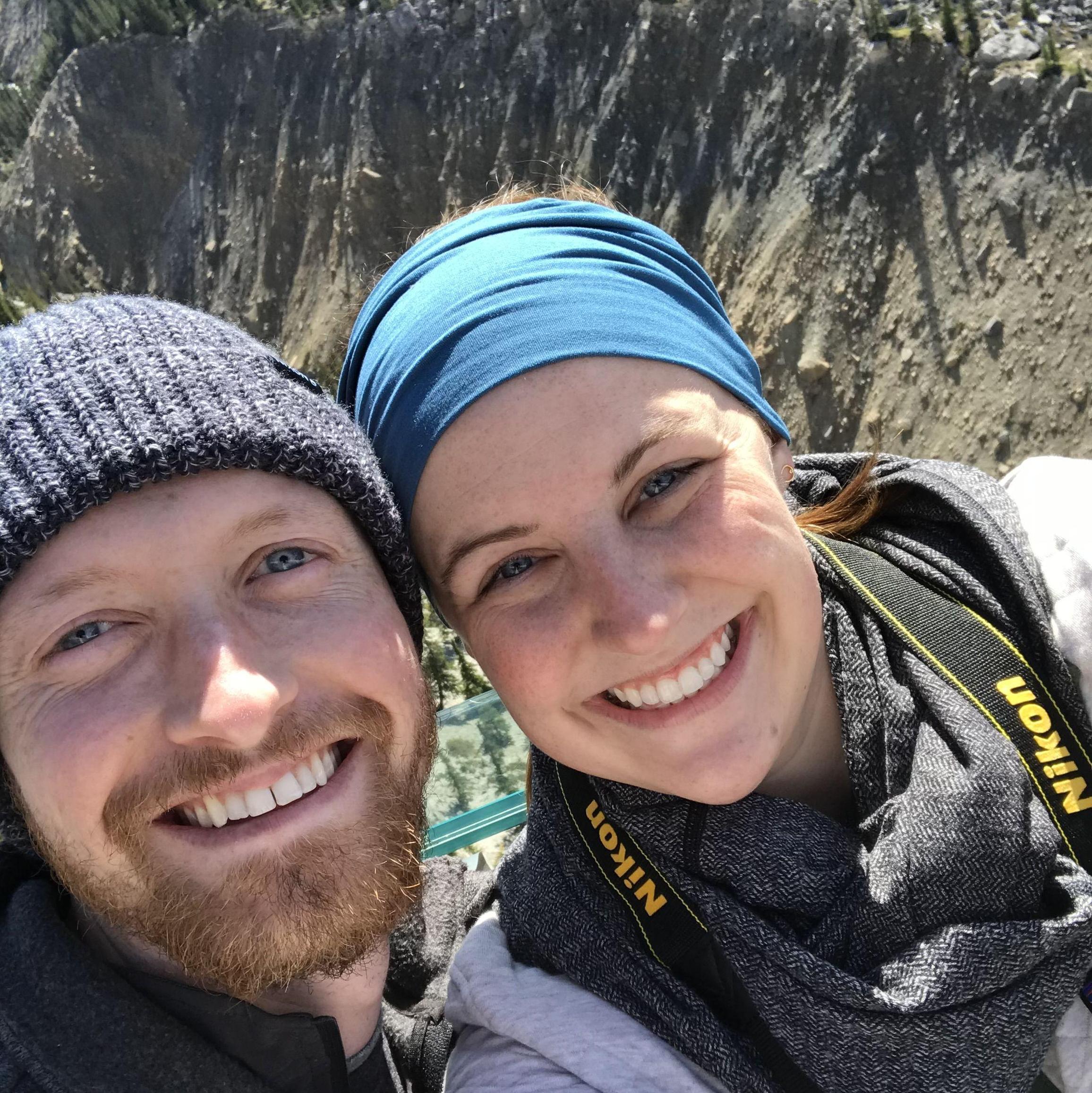 2018 was filled with hiking, national and international travel, and Chris starting his Master's degree! This photo was taken in Banff, Canada.