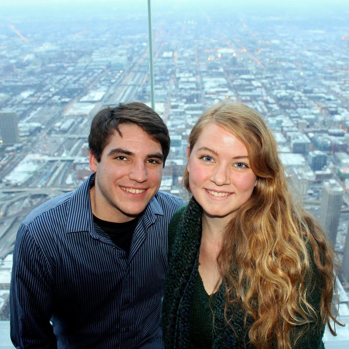 Winter visit to the Willis Tower in Chicago.