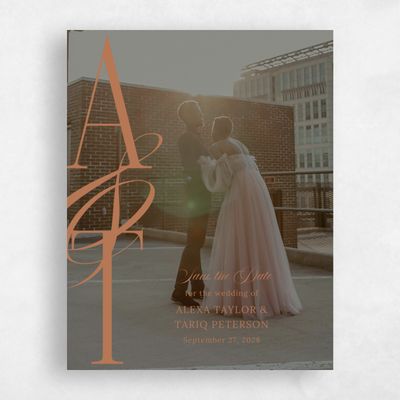 Tuscany, Orange Wedding Save the Date - Kellan Photo