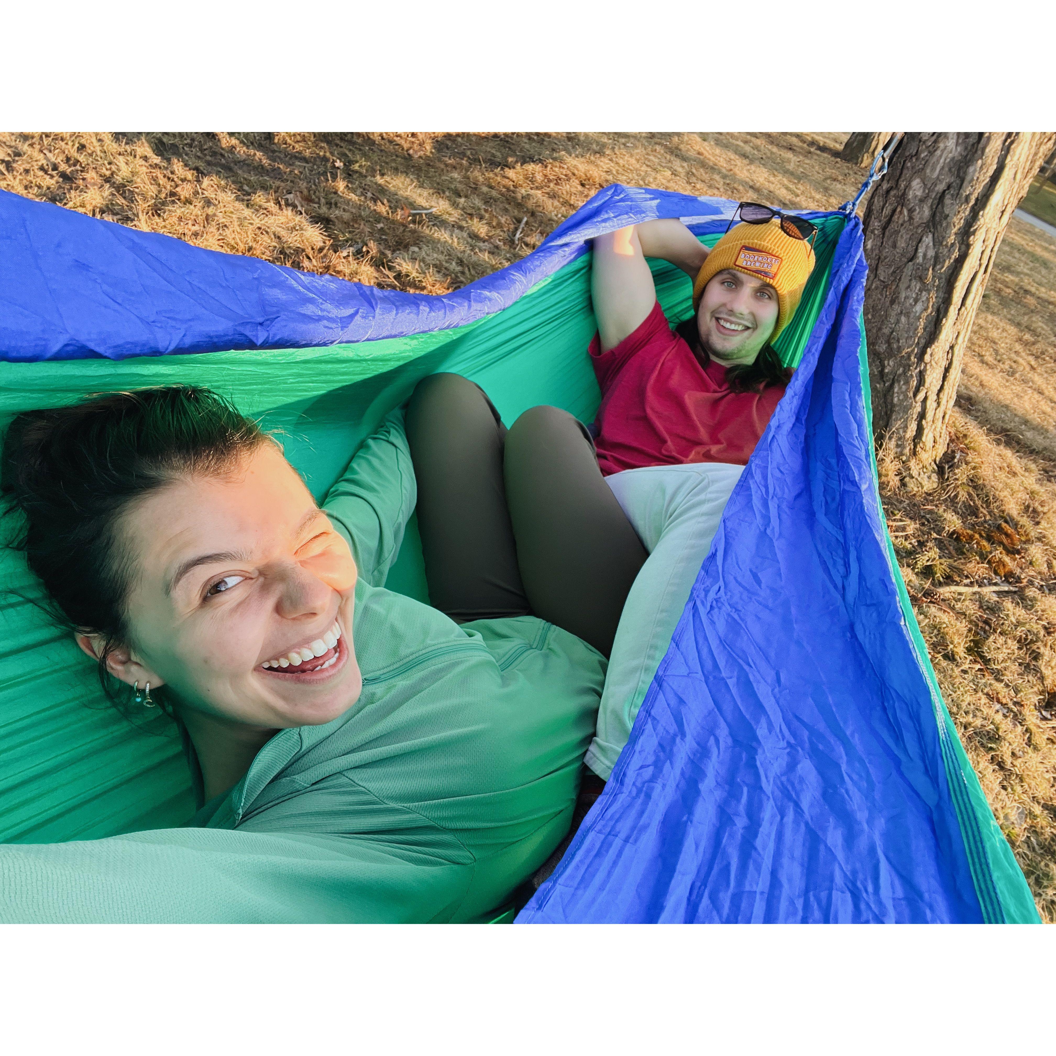 We love to hammock in the Metroparks of Cleveland!