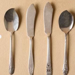Magnolia Market Vintage Silver Cheese Knife Set of Four