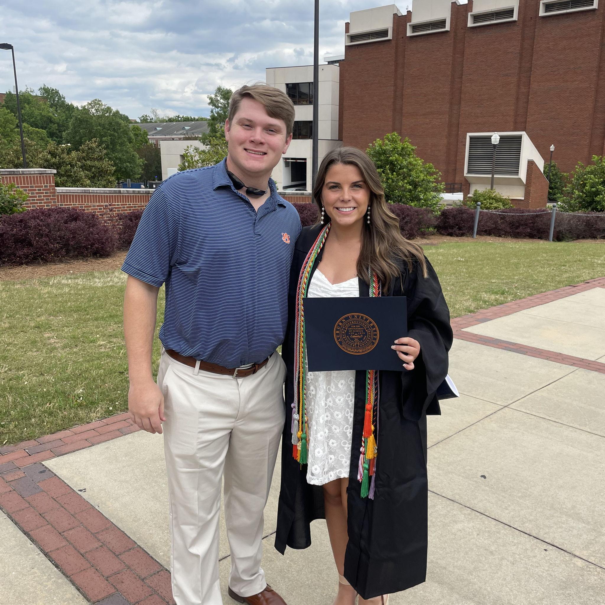 Celebrated both of our graduations from AU. Auburn in Spring of '23 & Josh December of '23.