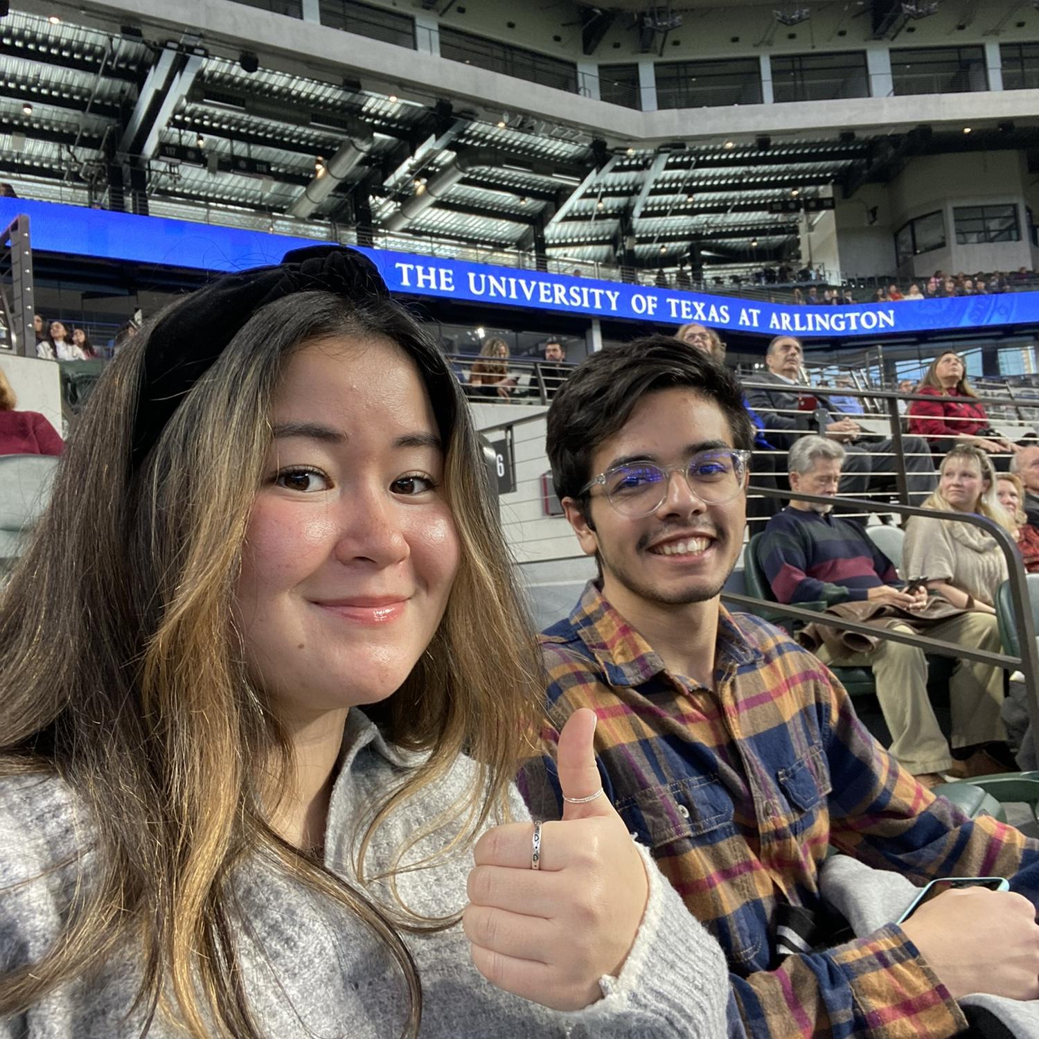 Attending a friend's graduation! December of 2022.