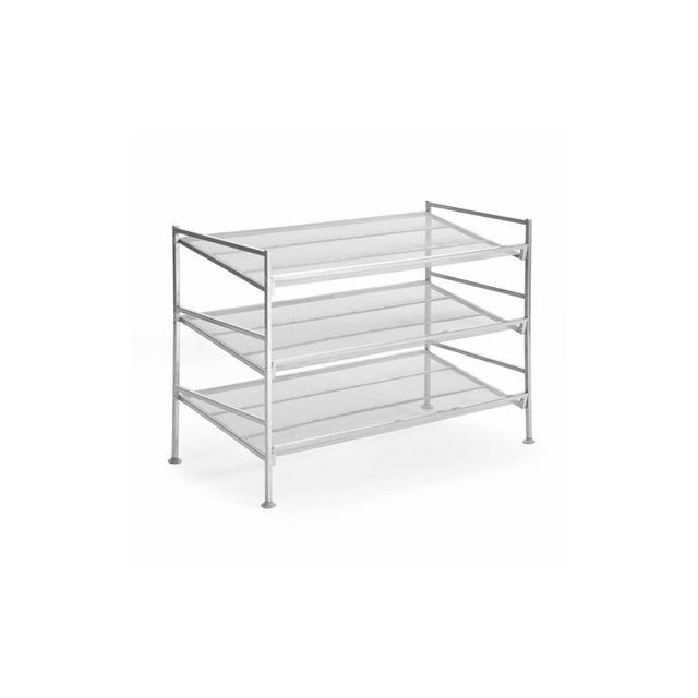 Seville Calssics 3 Tier Mesh MultiPosition Utility Shoe Rack