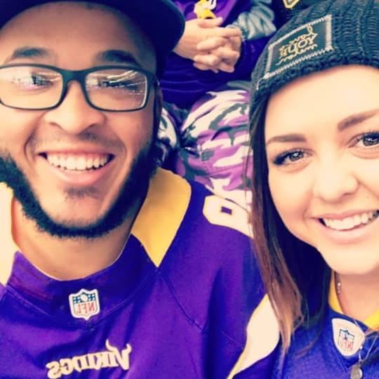 When we went to a Vikings game