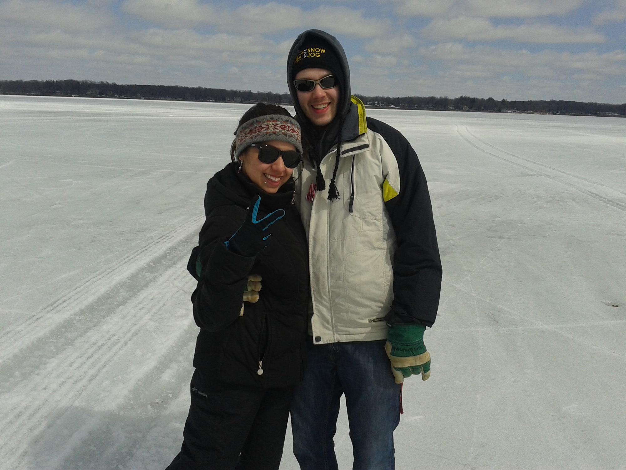 Ice boating (With grandpa Bottomley)