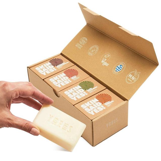 Skin Said Yes Organic Soaps Bars - Bar Soap Natural, Vegan Soap Bars, Olive Oil Soap Bar, Face Soaps, Organic Bar Soap, Vegan Bar Soap, Soap Sets for Women Gift, Natural Soap for Men