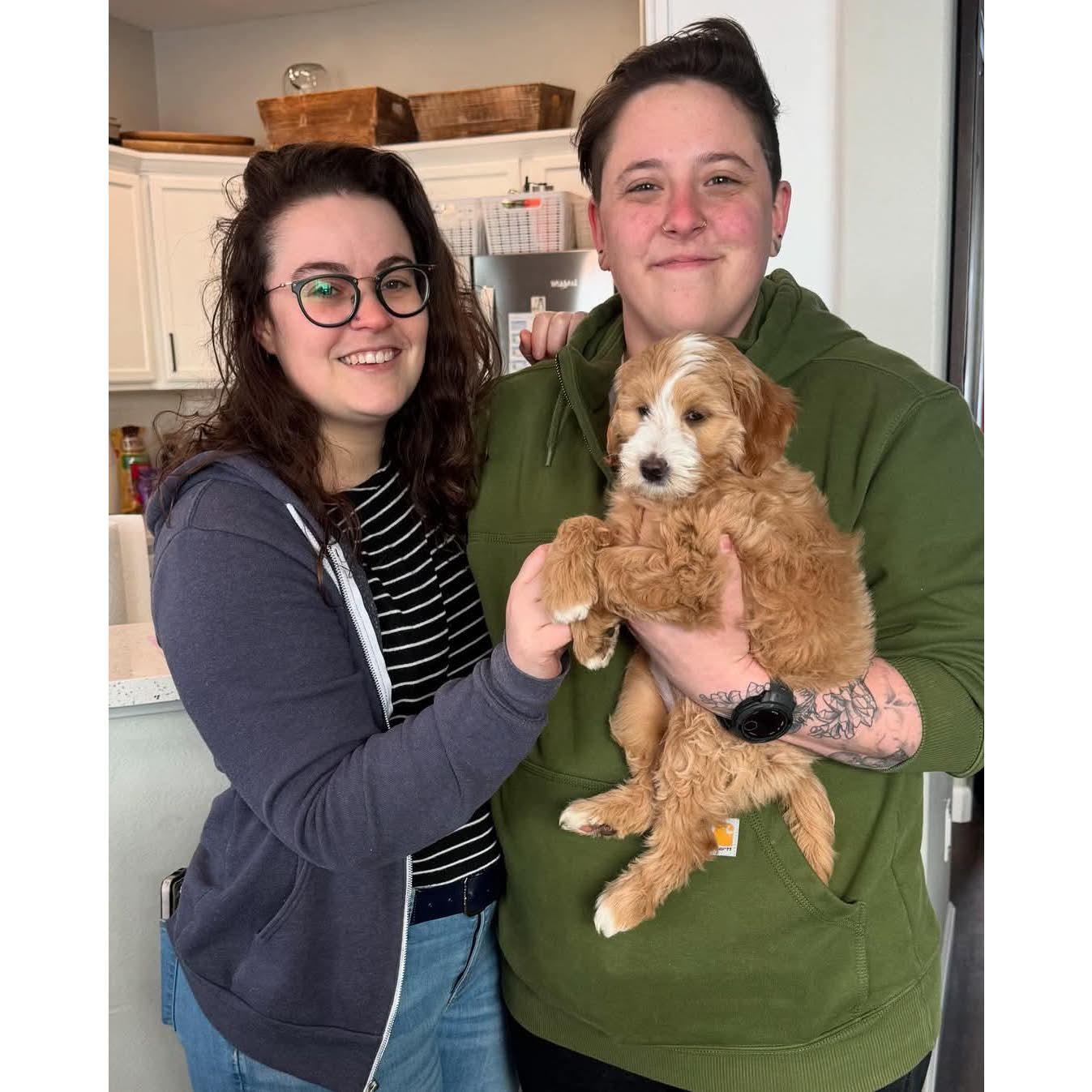 Picking up our lil Cricket, Feb. 2025