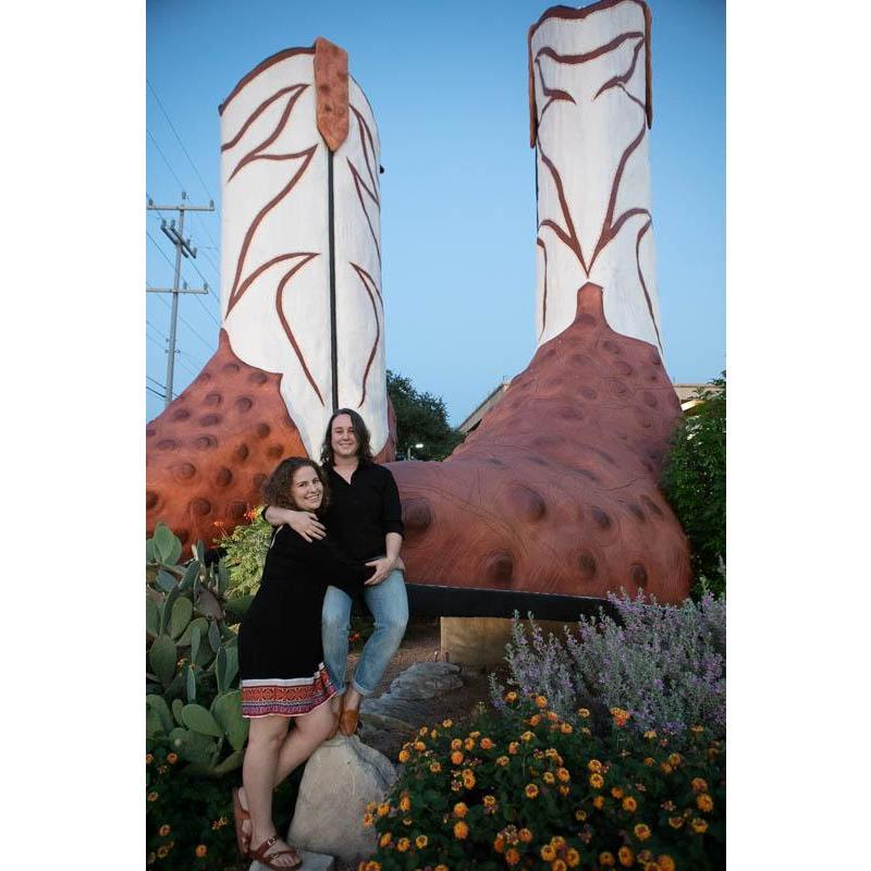 Caroline and Laura in Texas