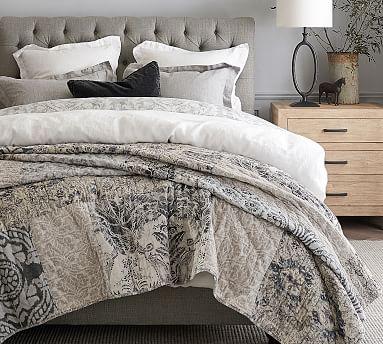 Tessa Handcrafted Linen/Cotton Patchwork Quilt