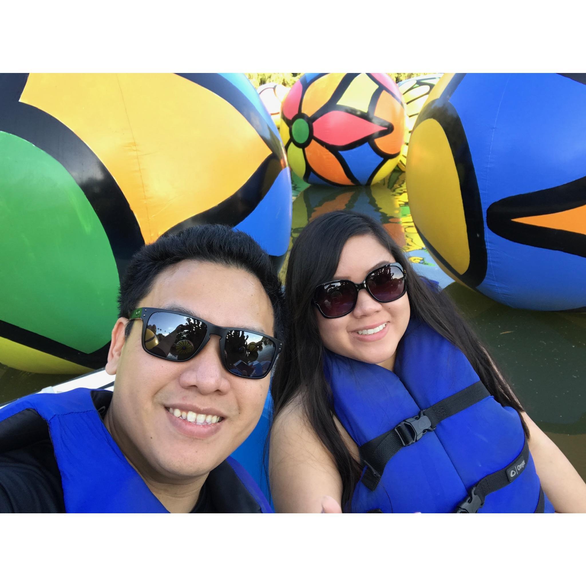 Paddle-boating in MacArthur Park
