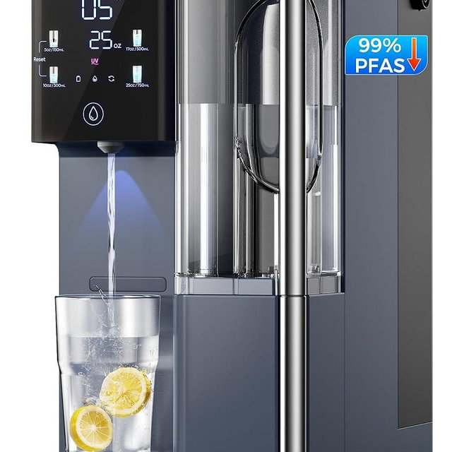 VonWater 7-Stage Countertop Reverse Osmosis Water Filter System, 528 Gallons RO Water Filtration with Portable Pitcher, NSF/ANSI 372,53,42,58, Reduce TDS PFAS, 5 Volumes, 3:1 Pure to Drain CT910