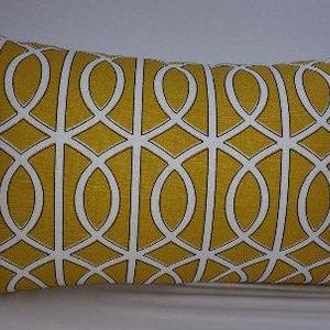 Dwell Studio Bella Porte, citrine, decorative pillow or pillow cover, 20 x 12" Active