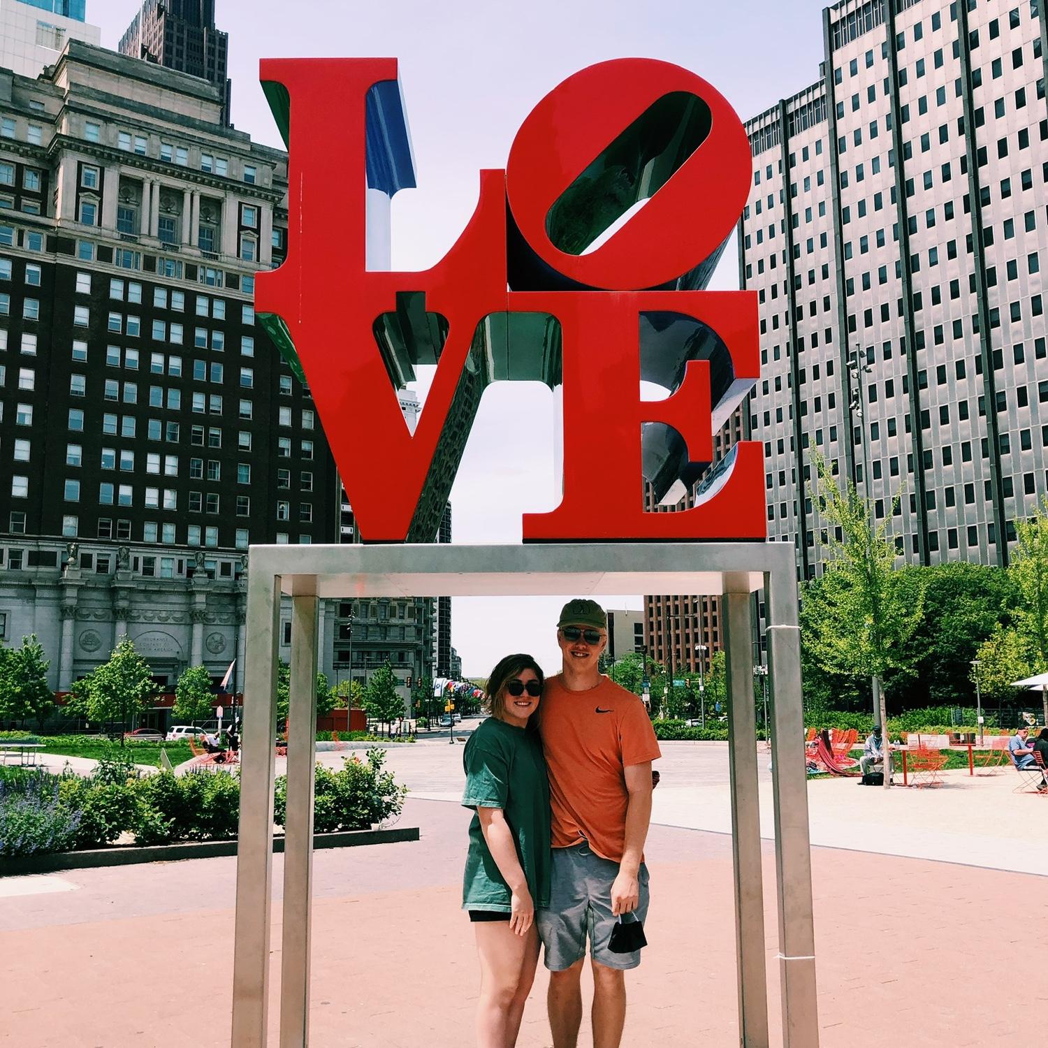 George’s first time in Philadelphia, PA ❤️