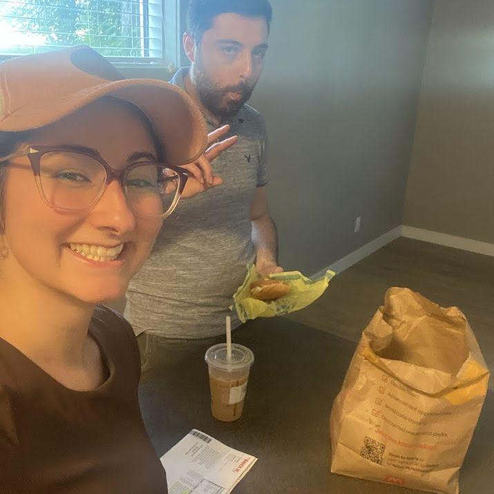 The day we got the keys to our apartment! July 2023