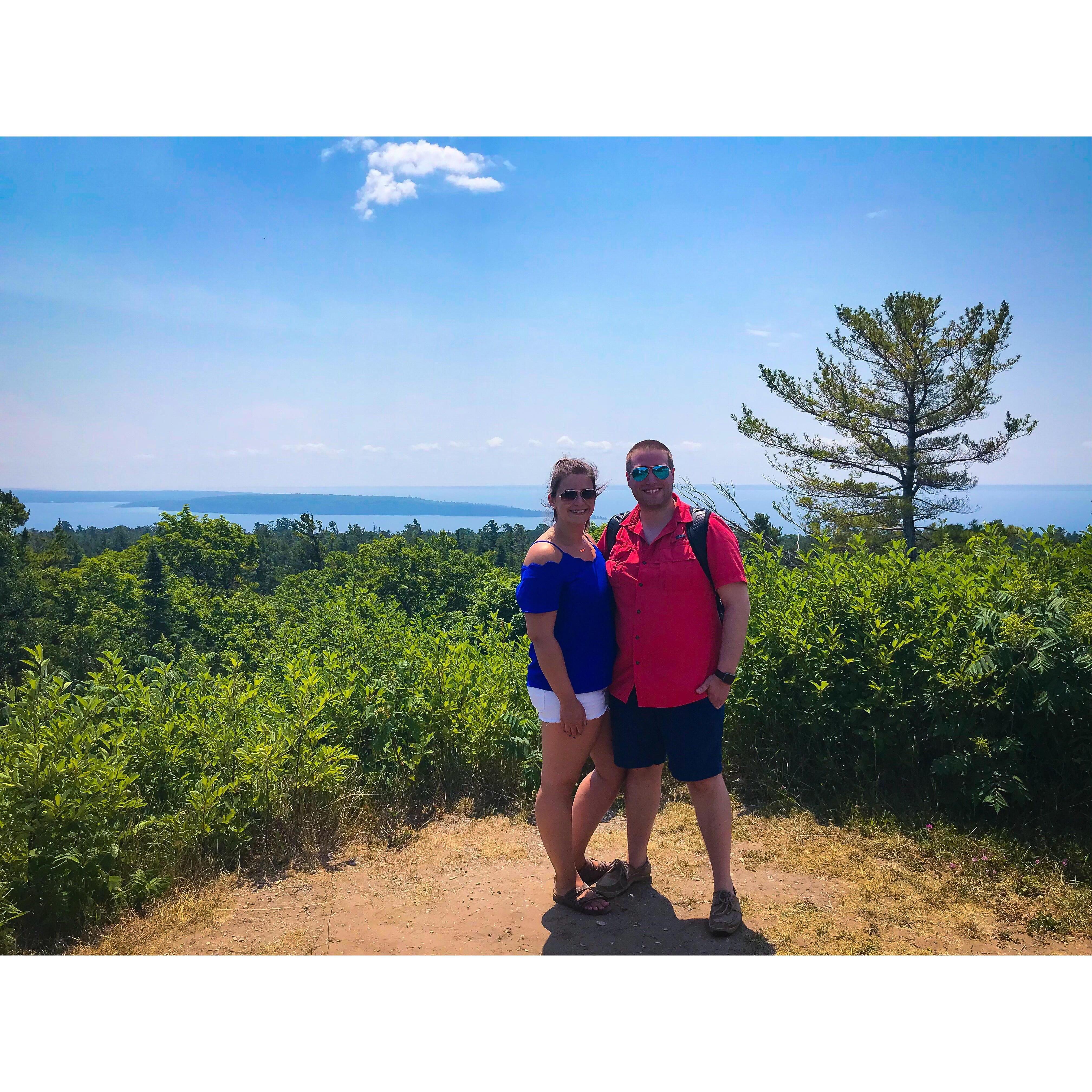 Hiking on Mackinac Island, 2018