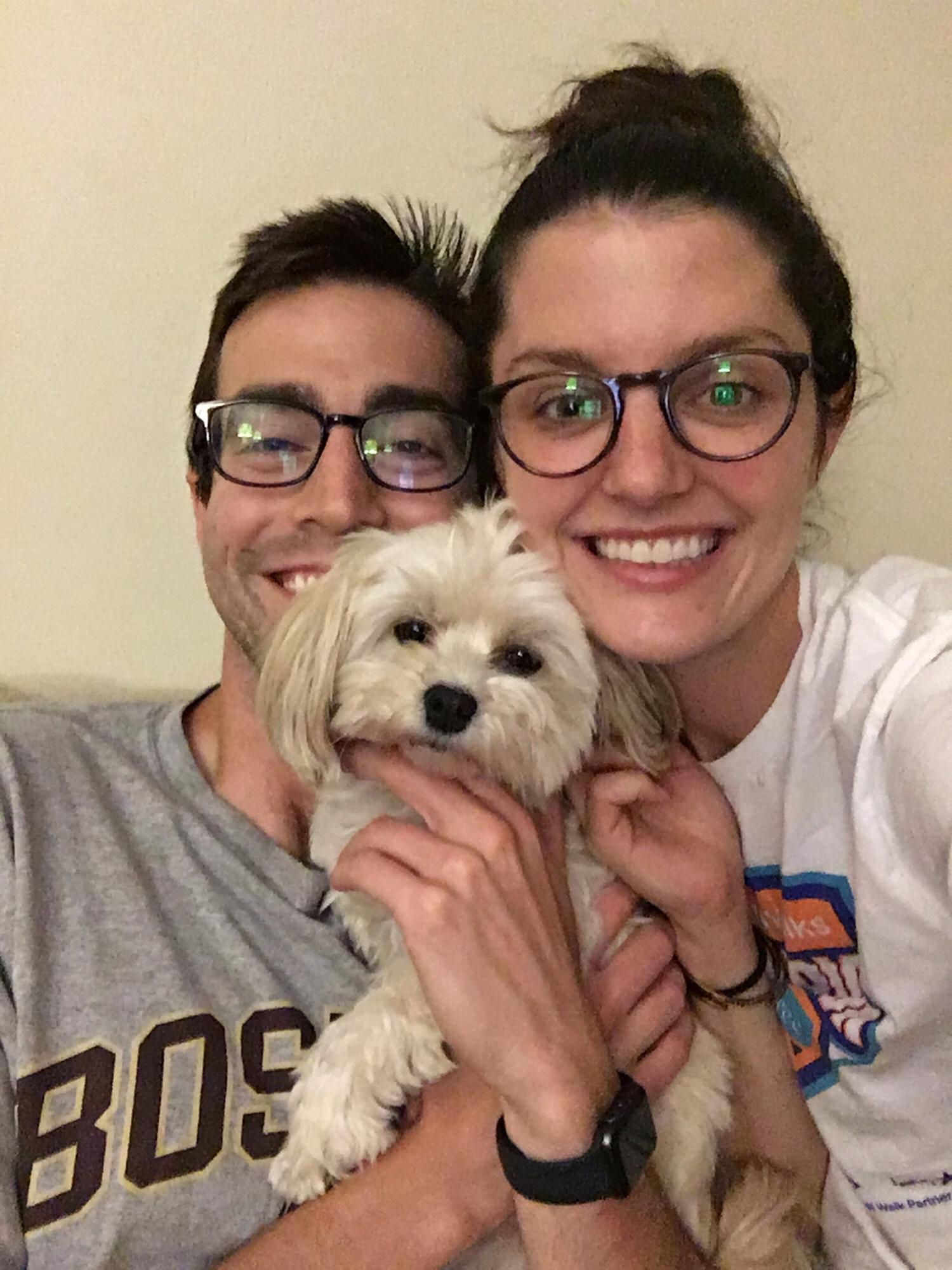Our “50 Days” countdown pic! Ellie can’t believe it