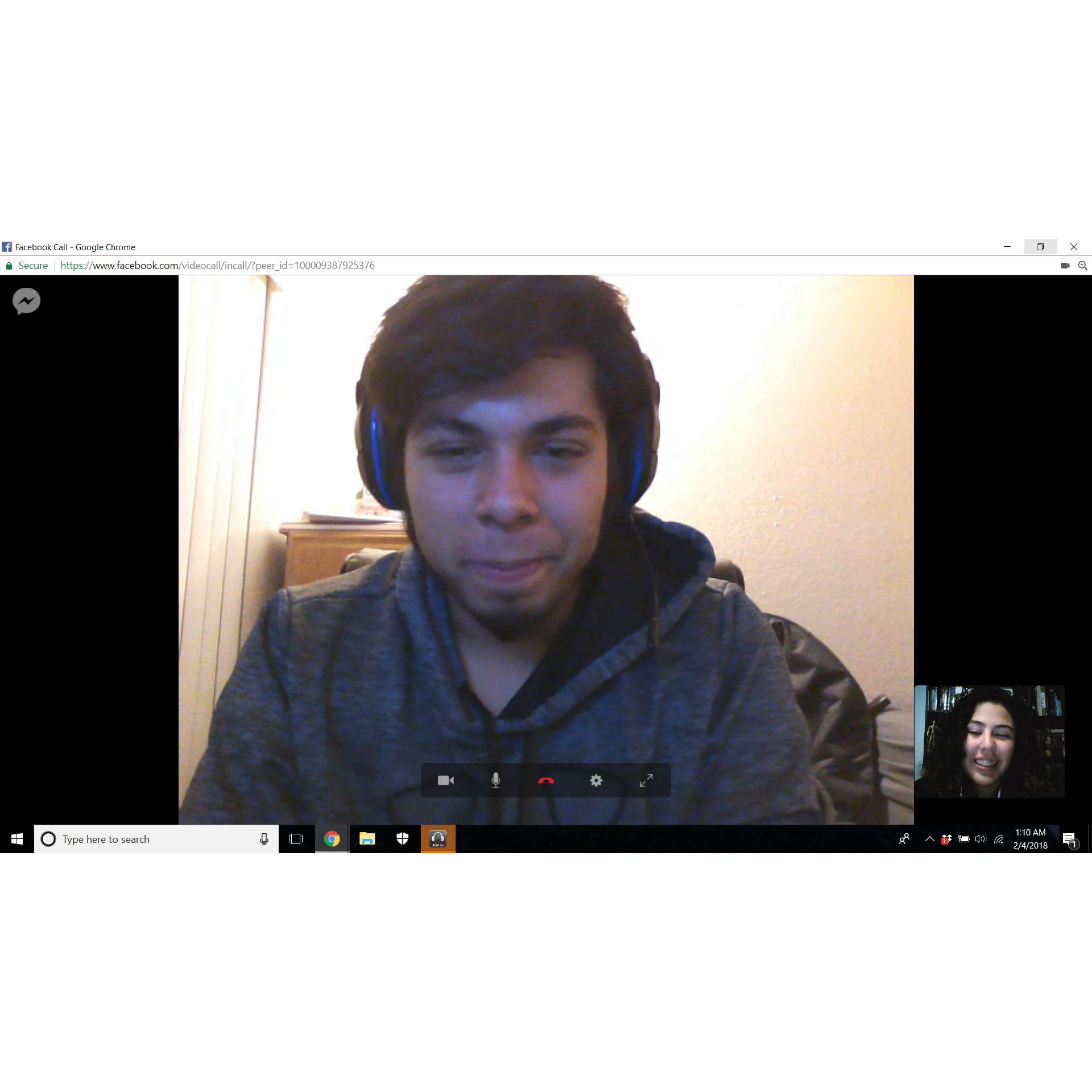 Cesar and I were long distance for the 2 years of our relationship. We would video call 4-7 times a week