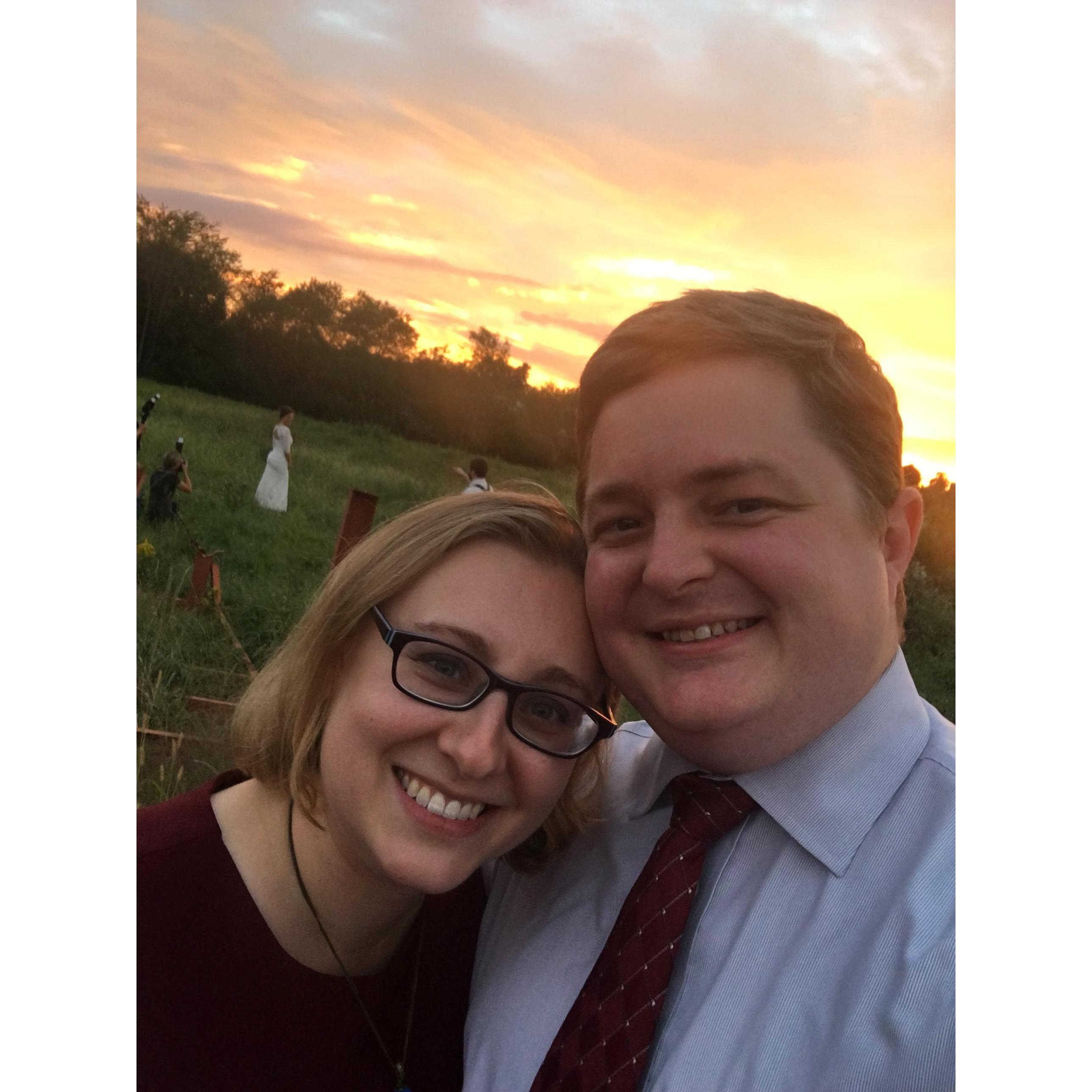 At Betsy's cousin's wedding in Lewisville, WV in September 2018.