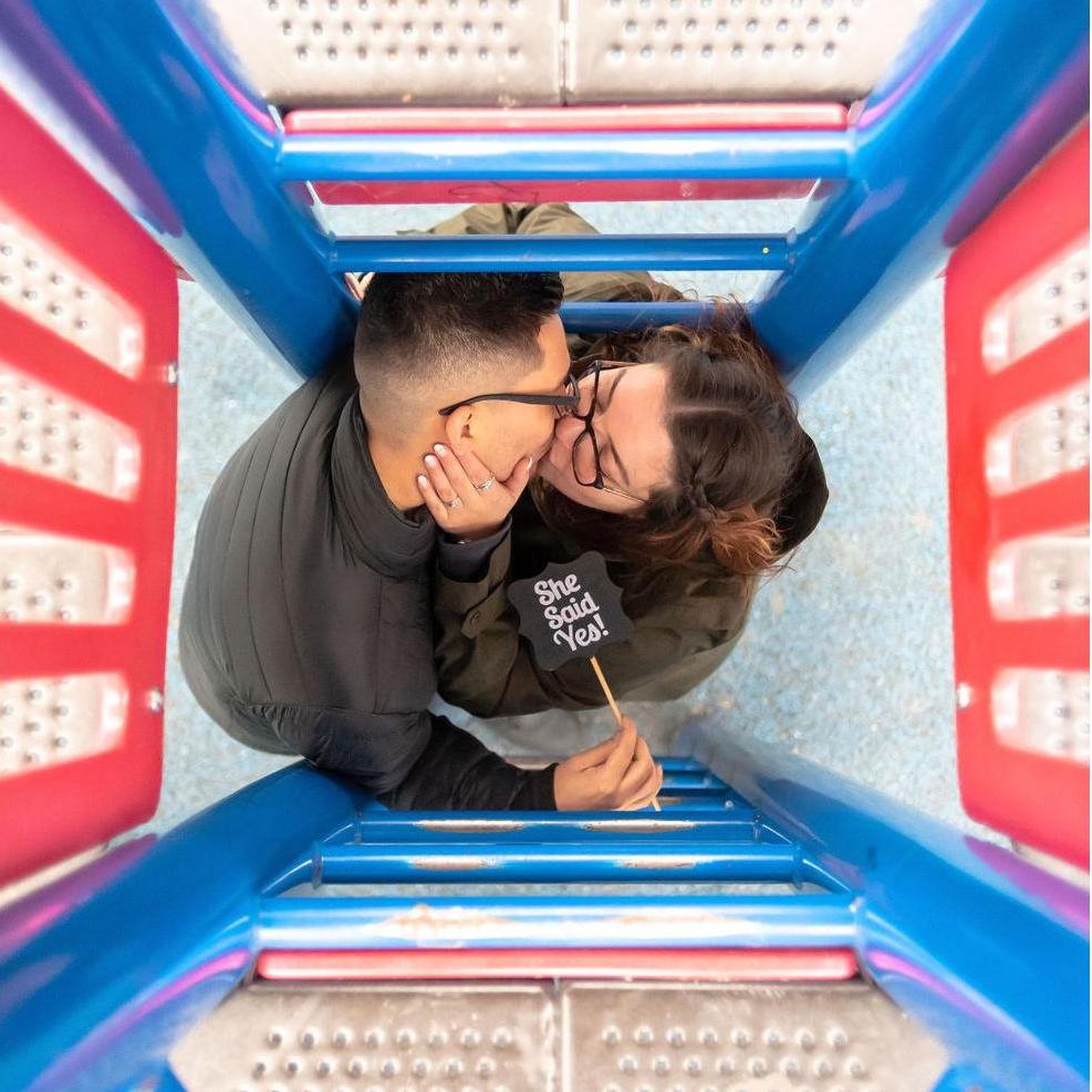 This was our hiding spot on the school playground.