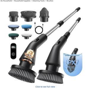 Leebein Electric Spin Scrubber Black