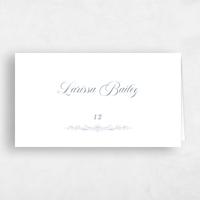 White Wedding Place Card - Leonid