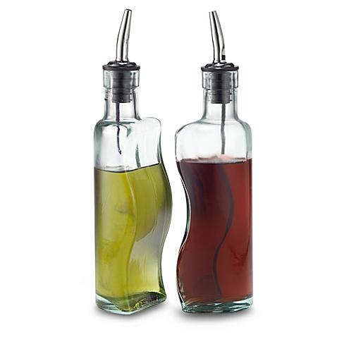 TableCraft® Puzzle Shaped Oil and Vinegar Bottle Set