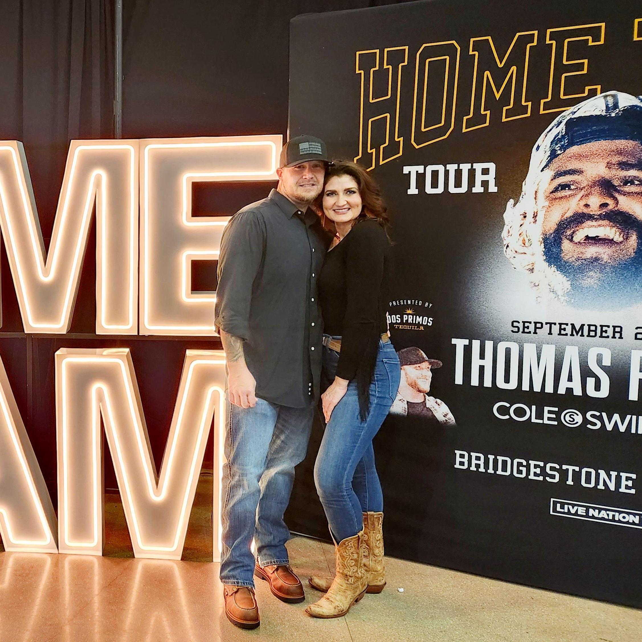 ANOTHER *college football Saturday* event Breann forced Chris into attending.  Be sure to ask him about the woman who took his hat and put it on her own head as Breann offered to take her group's pic!