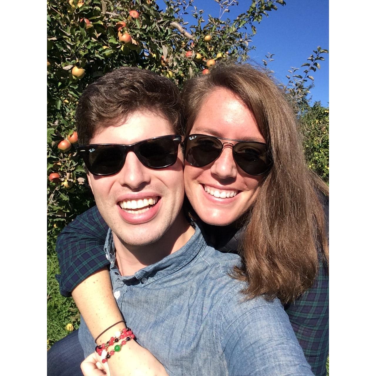 Apple picking in Vermont