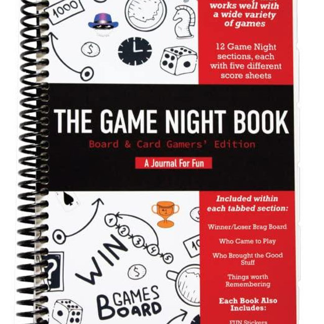 Game Night Book for Scorekeeping and Memories - Second Edition