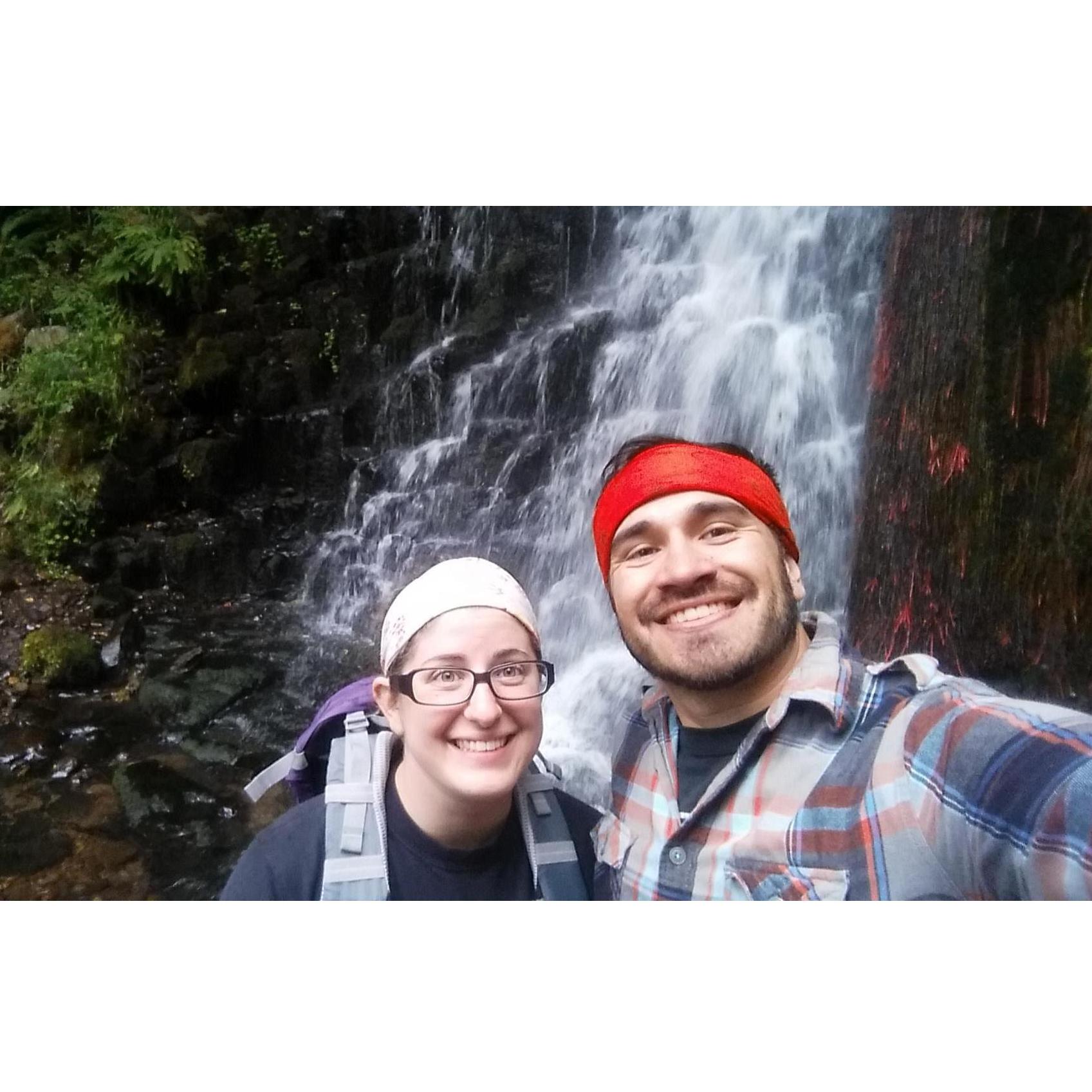 Hiking around Bridal Veil Falls, June 2016
