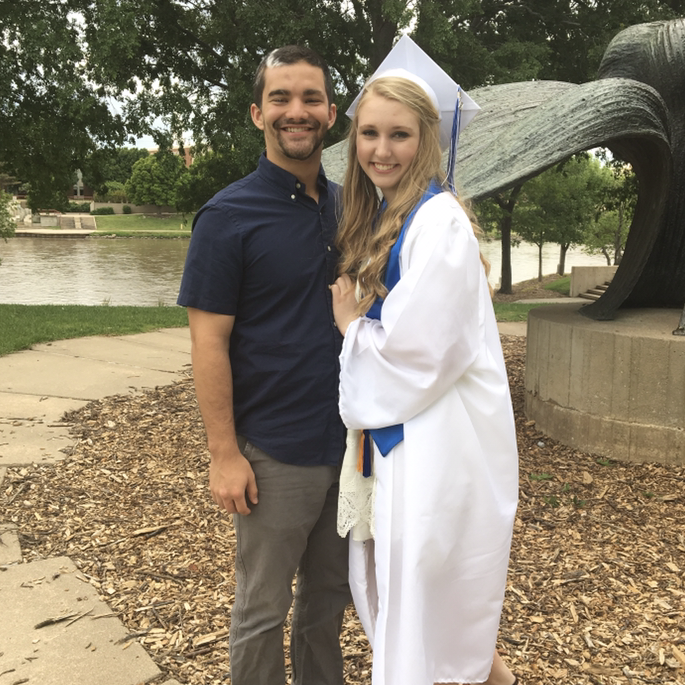 Audrey's high school graduation.