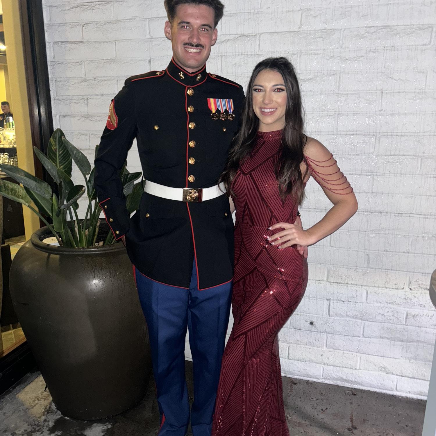 First time going to the Marine Corp Ball 🇺🇸❤️