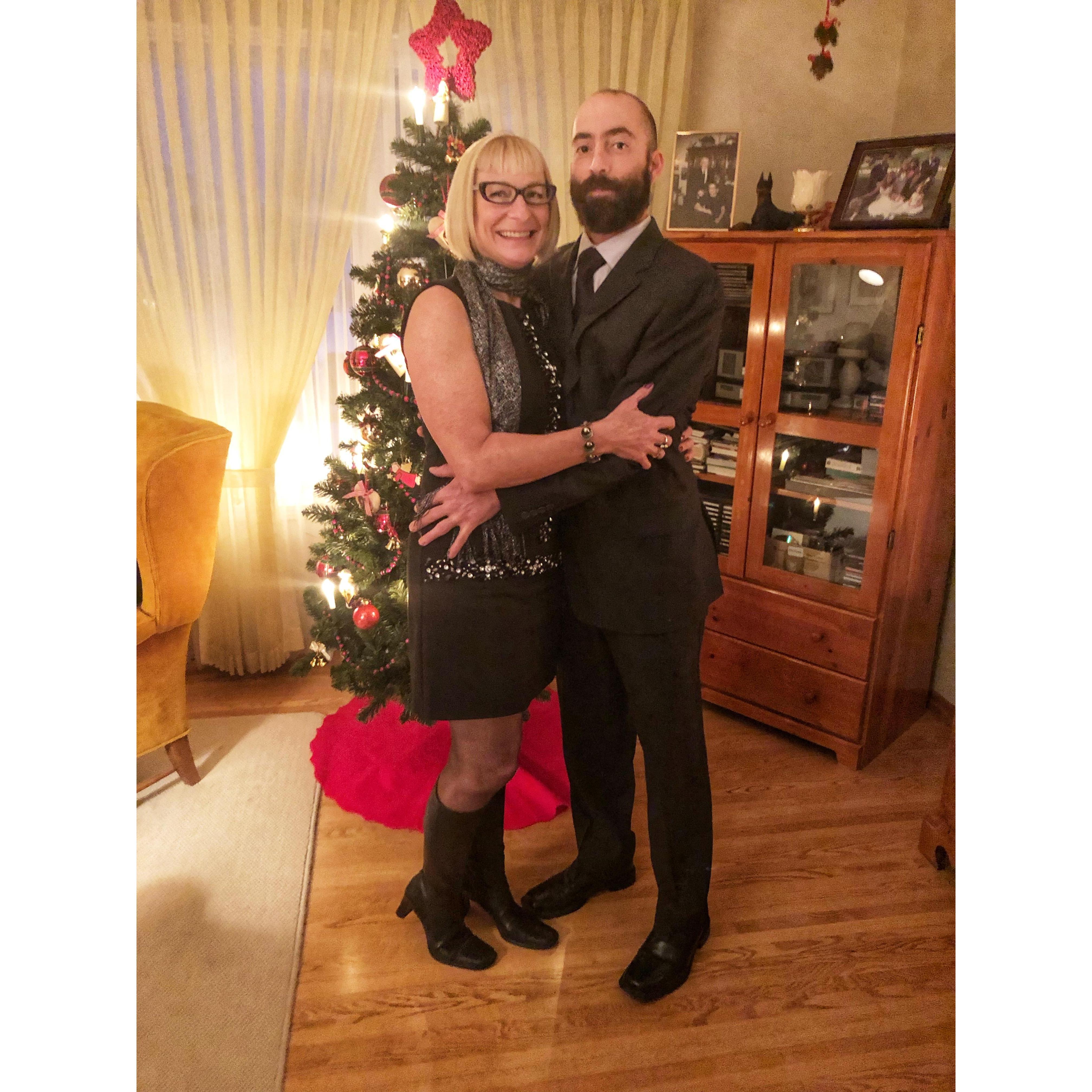 This past Christmas couple shot
