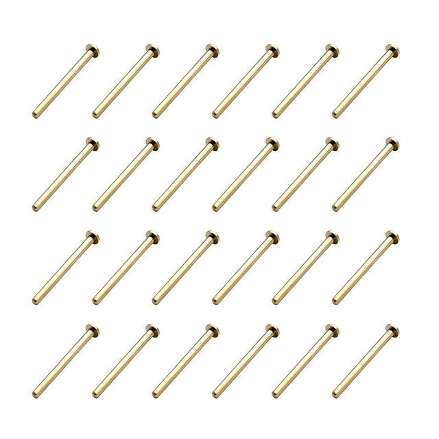 XAOHOME Dedicated Pegboard Hooks, 24pcs Exclusive Brass Pegs Fittings for Peg Board, More Choice to DIY