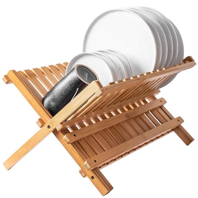 Bellemain Folding Bamboo Dish Drying Rack