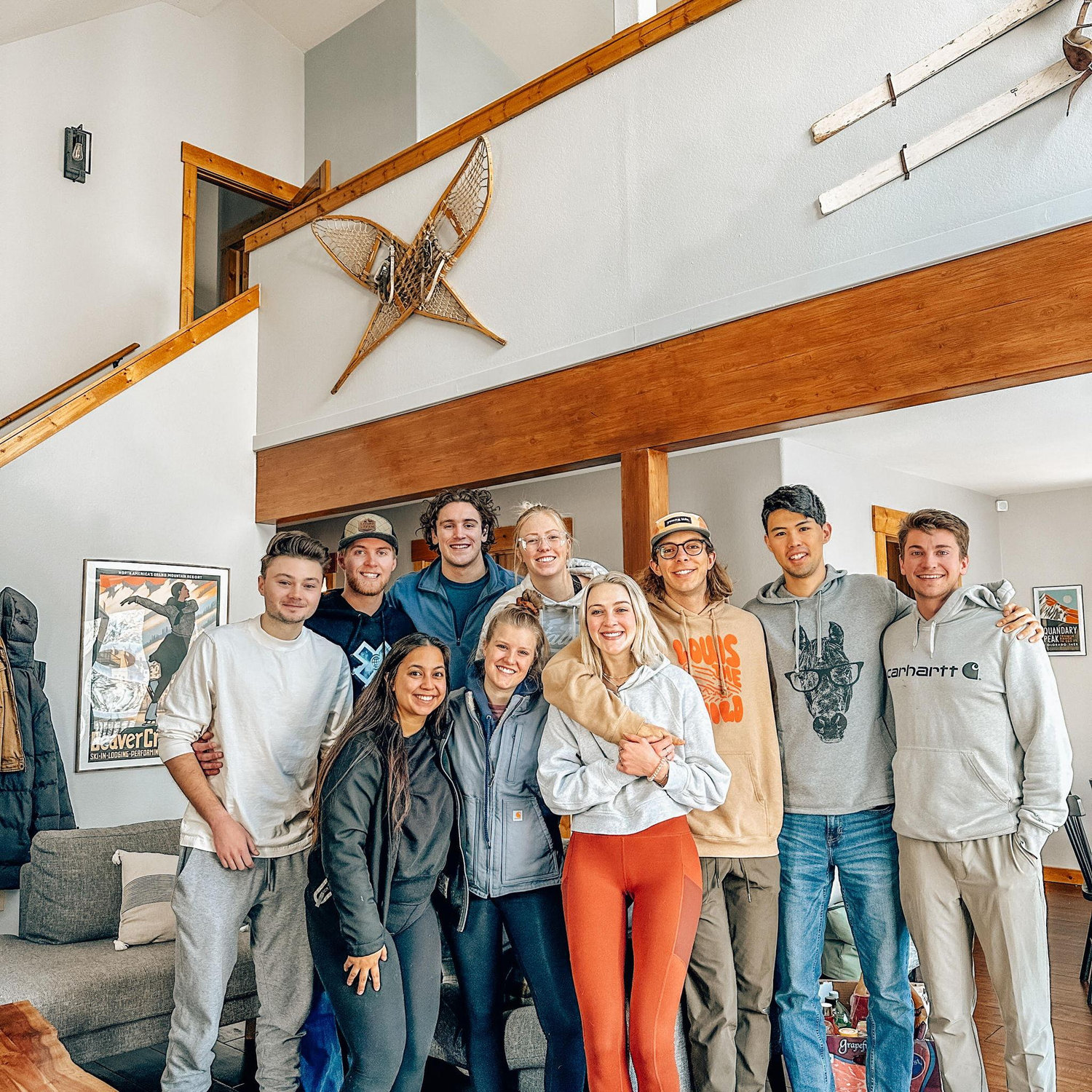 First time Aidan joined the rowdy college crew for a Breck weekend trip