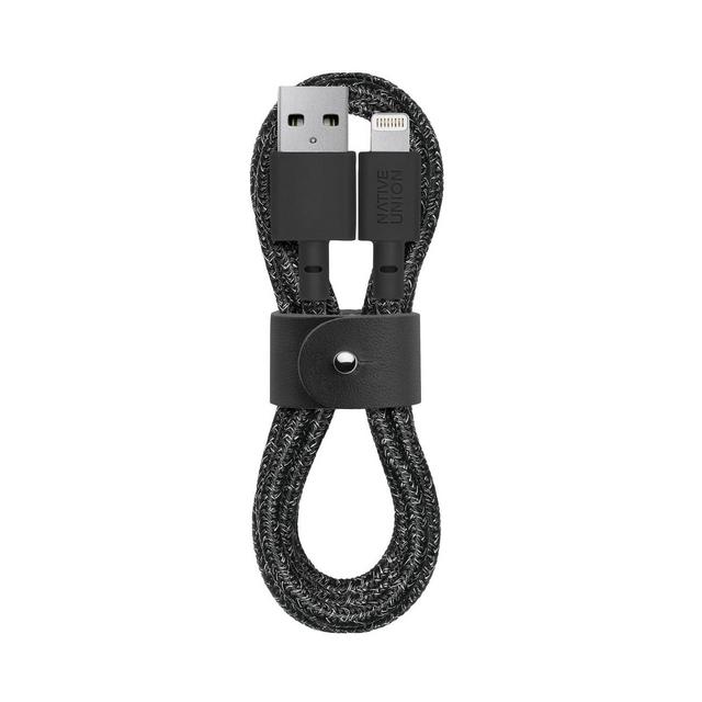 Native Union Belt 4' Braided Lightning to USB-A Cable - Cosmos Black