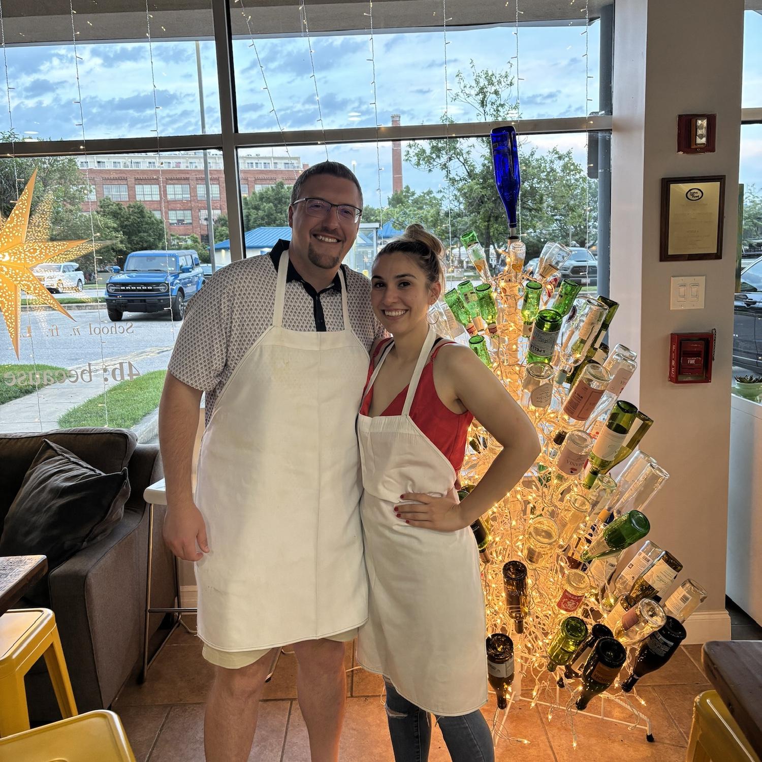 Cooking classes and trying out new recipes in the kitchen are another favorite hobby for the two. Both are big time “Foodies”!