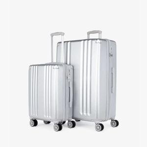 Ambeur 2-Piece Luggage Set - SILVER