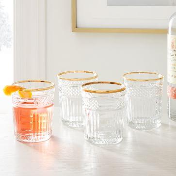 Radiant Cut Glassware (Set of 4)
