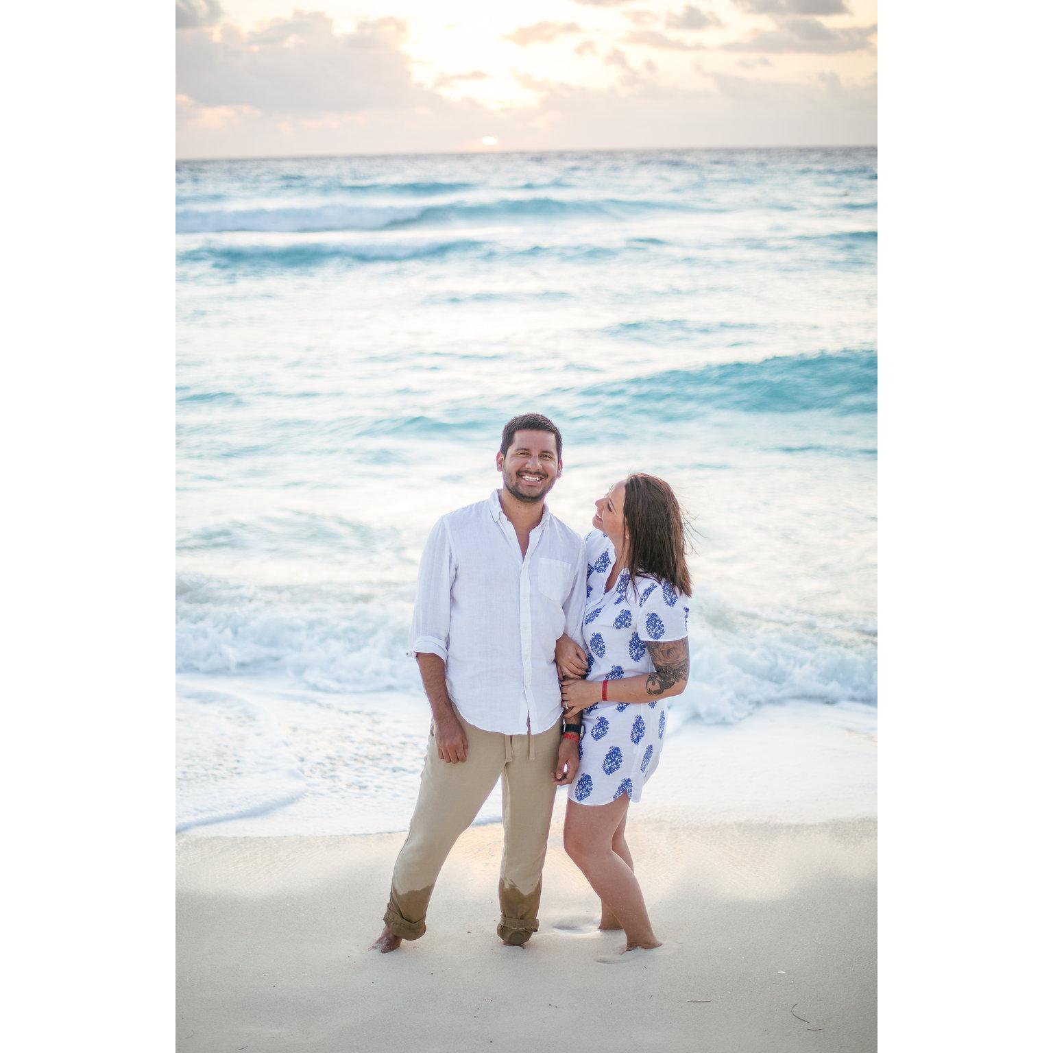 Our impromptu engagement session - thanks to the beautiful Rachael Kazmier, who we met just 24 hours before this photo was taken.